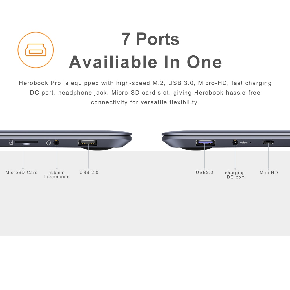 CHUWI HeroBook Pro 8 Go RAM avec SSD de 256 Go