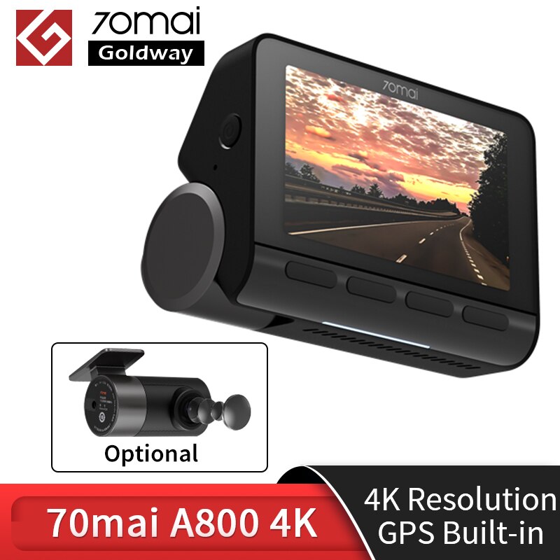 Dashcam 70mai A800 avec caméra avant 4K