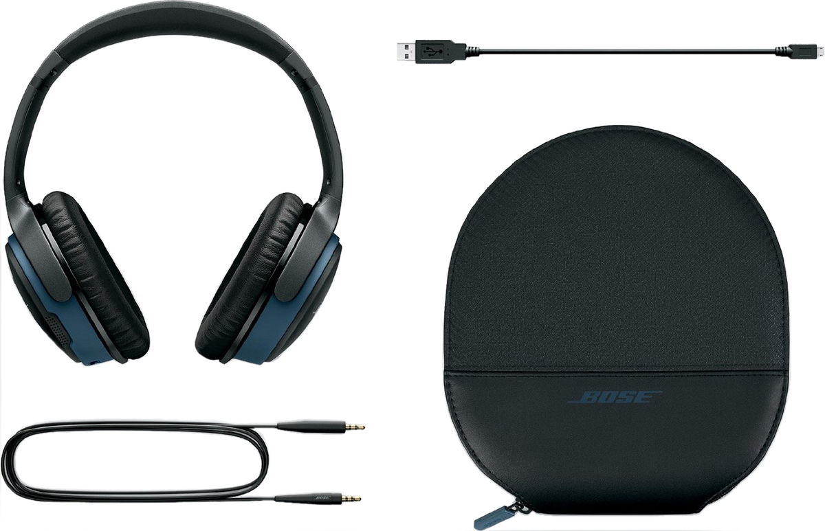 Casque Bose SoundLink II noir vu sous un autre angle