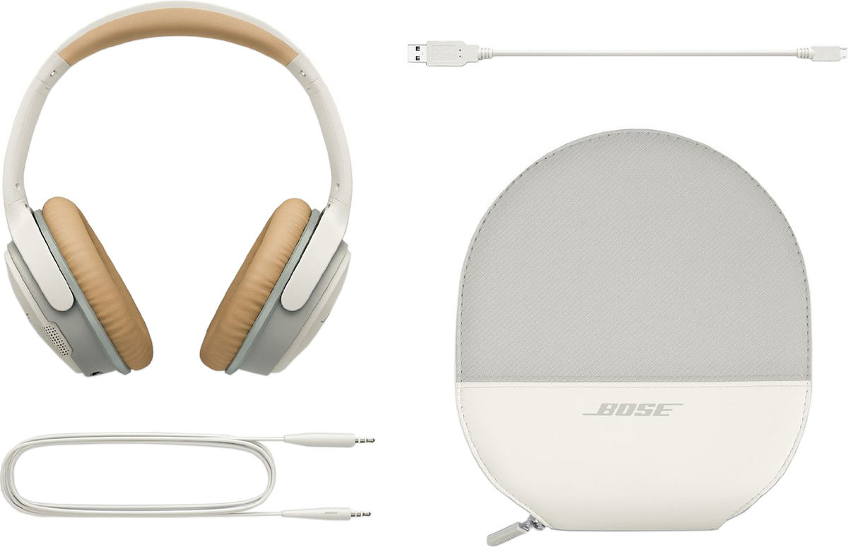 Casque Bose SoundLink II blanc vu sous un autre angle