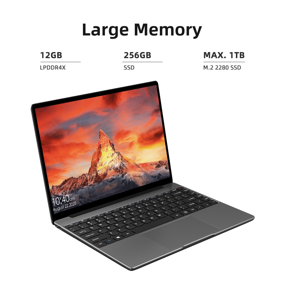CHUWI-GemiBook-Pro-14-pouces-2K-cran-ordinateur-portable-12-go-RAM-256-go-SSD-Intel