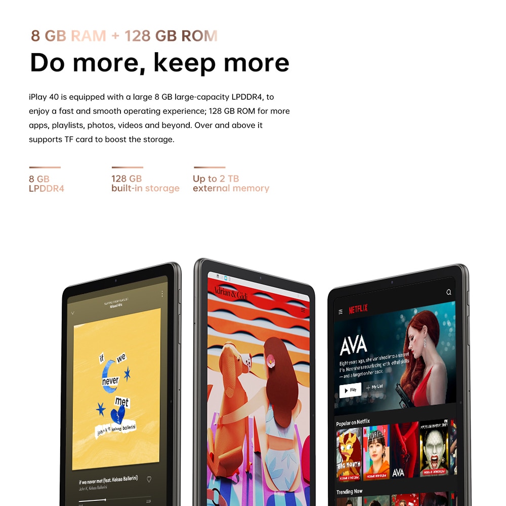 Tablette ALLDOCUBE iPlay 40 – vue complémentaire du produit