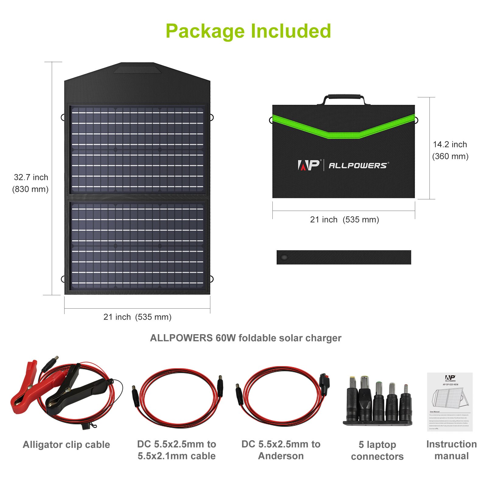 ALLPOWERS panneau solaire pliable