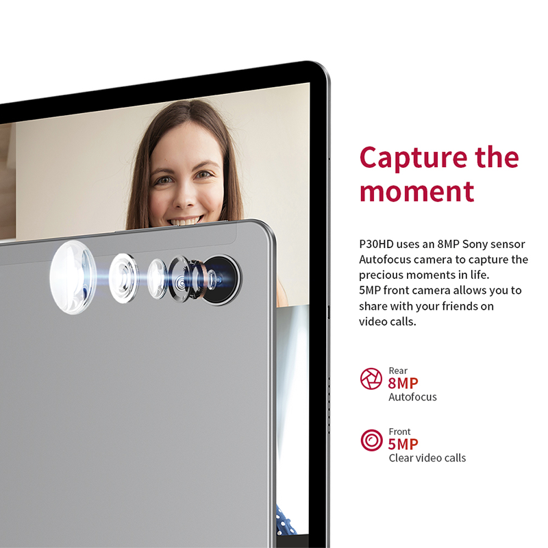 Tablette Teclast P30HD 4G avec écran et connectiques