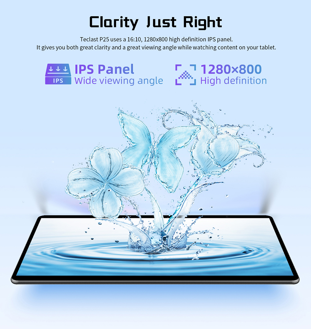 Tablette Teclast P25 avec écran tactile 10,1 pouces