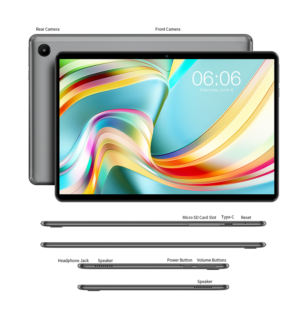 Tablette Teclast P25 avec port USB-C et double caméra