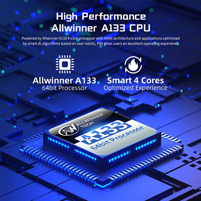 Tablette Teclast P85 équipée du processeur Allwinner A133