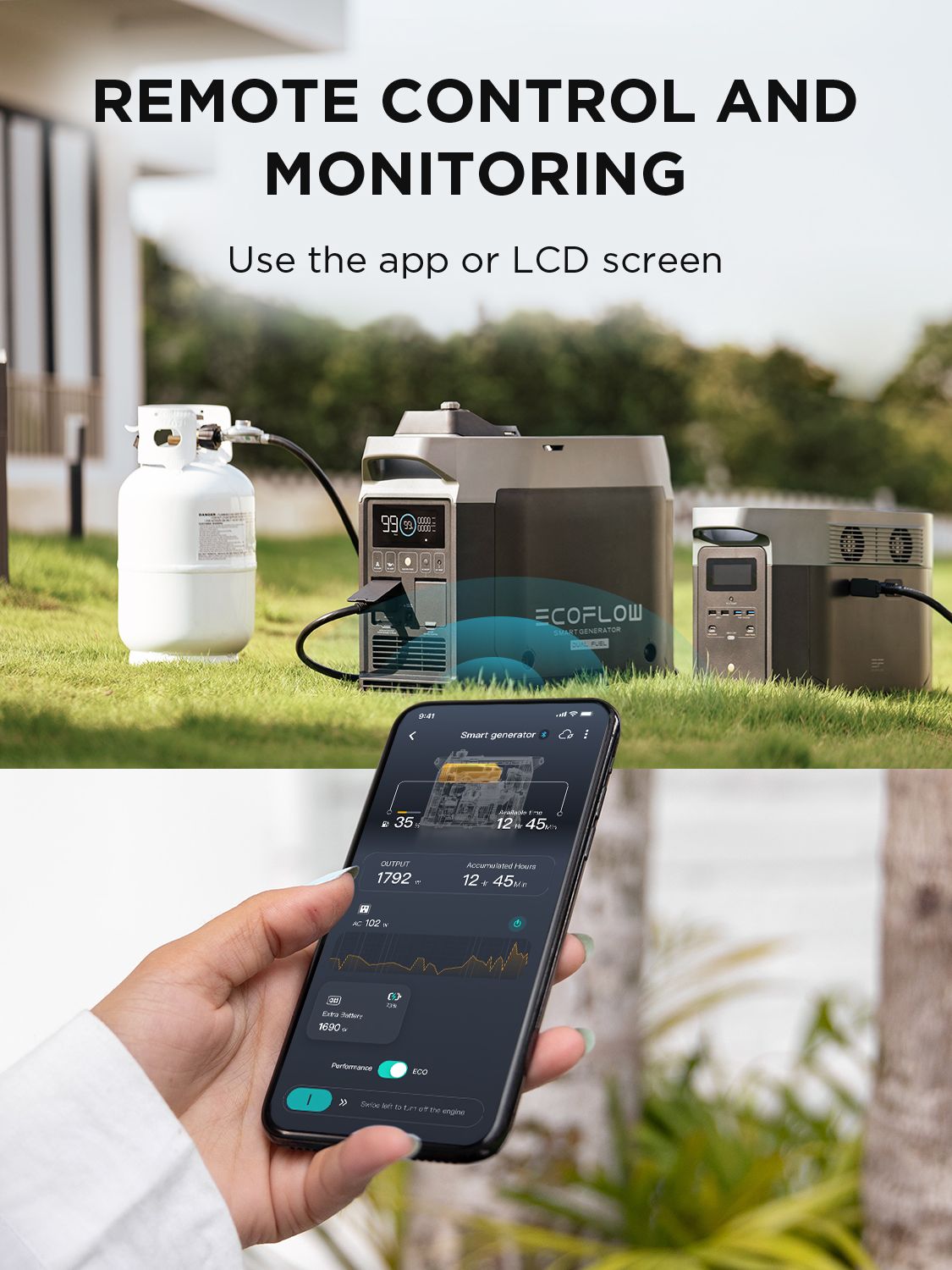 ECOFLOW Smart Generator (Bicarburant) 1800 W