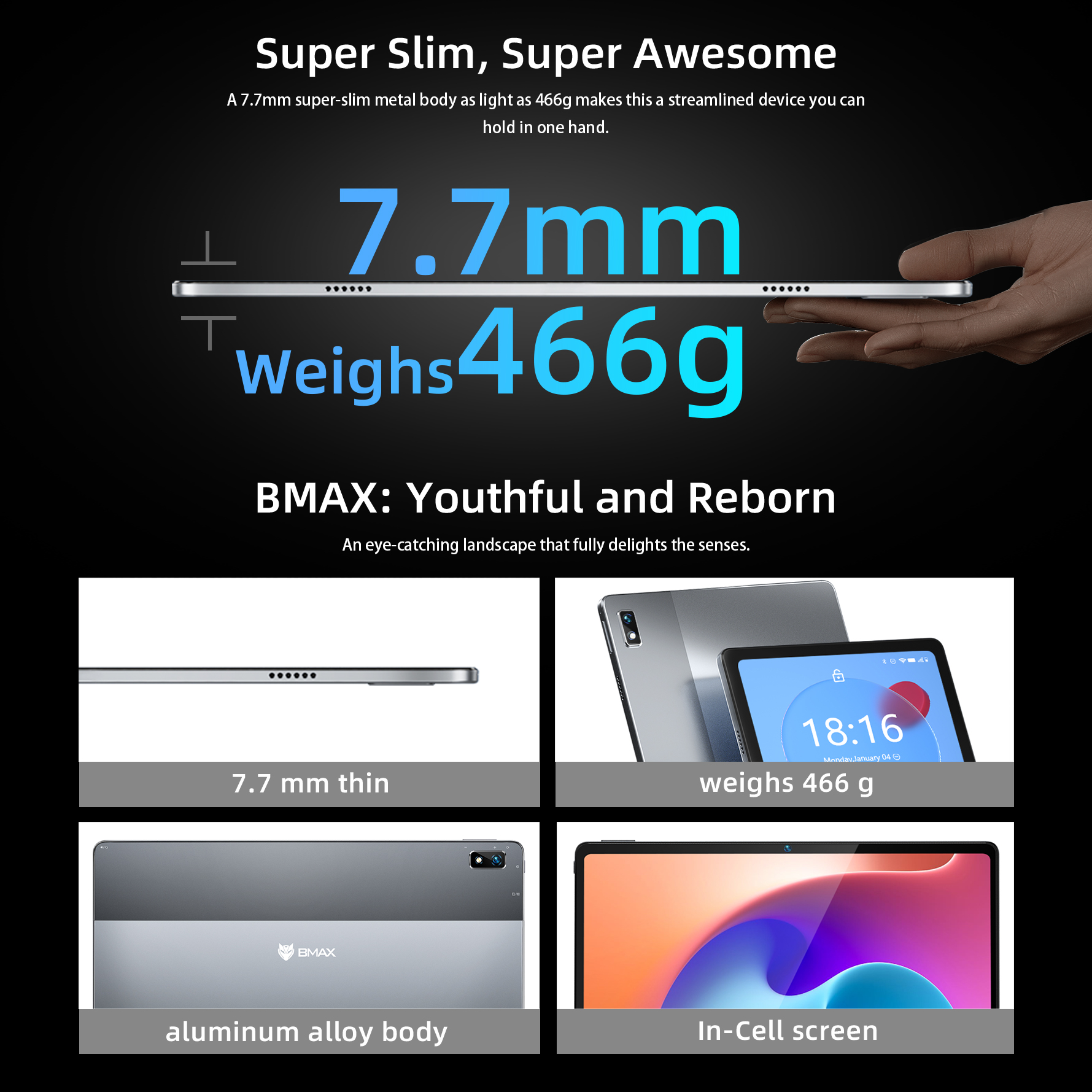BMAX MaxPad i11 Plus tablette Android avec 8 Go de RAM