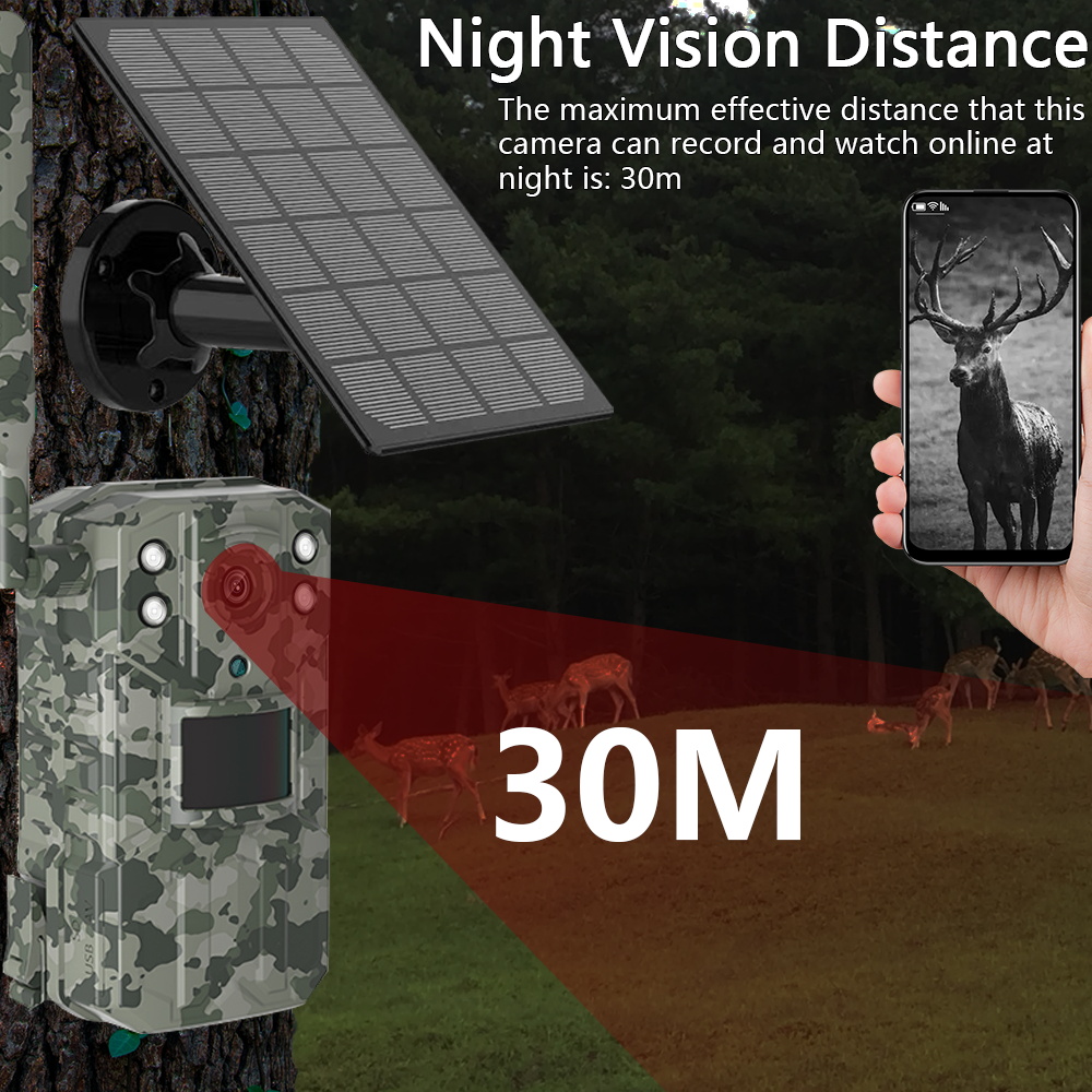 Caméra de surveillance extérieure avec vision nocturne