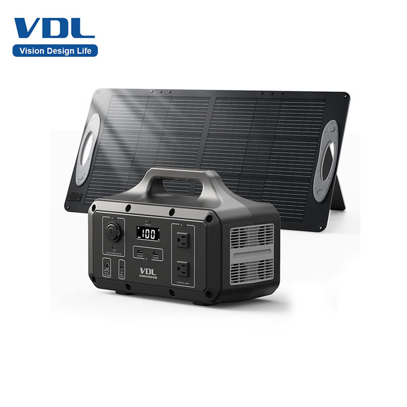 Centrale électrique portable VDL PS800-panneau-solaire-100W-g-n-rateur-de-charge-rapide-pour-la