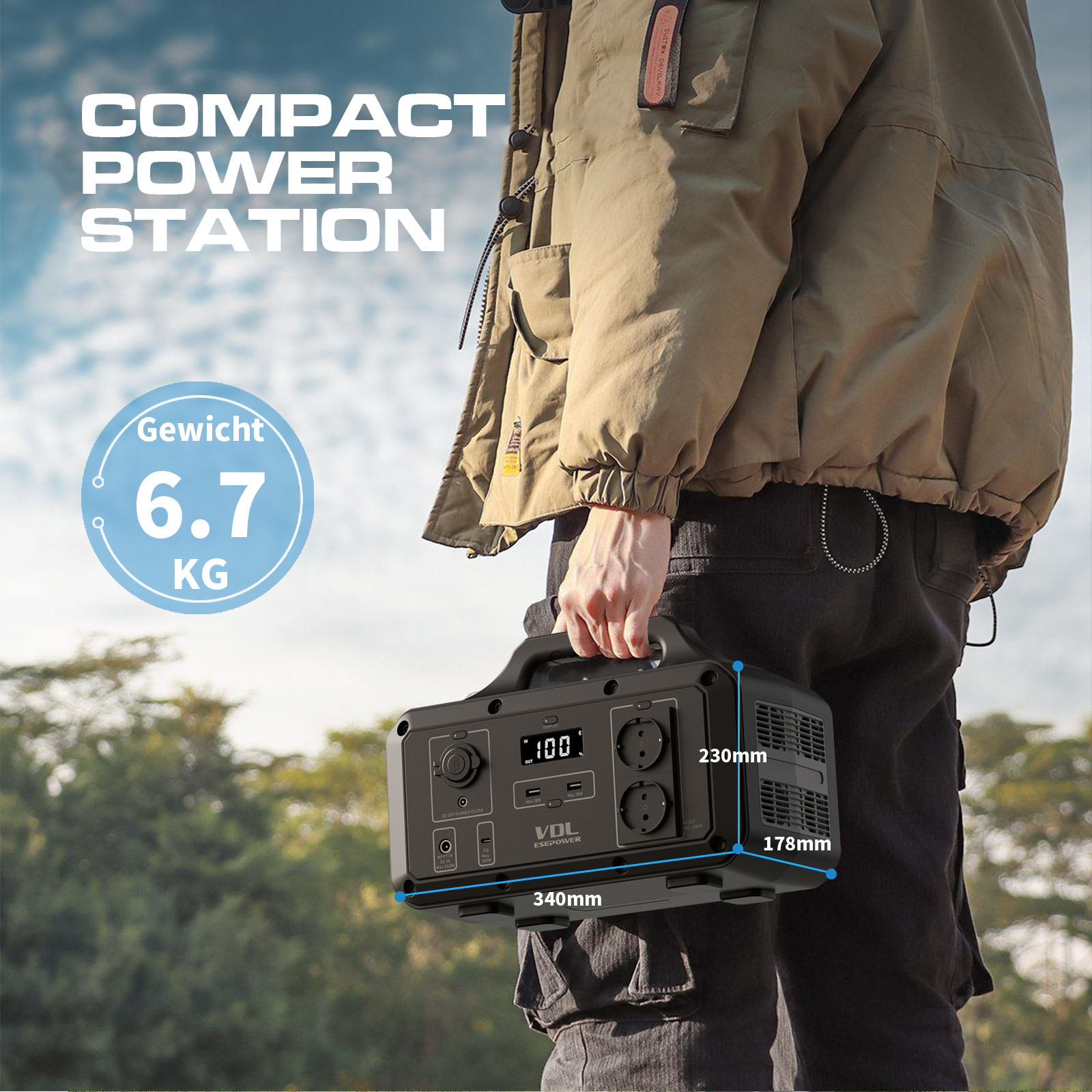 Centrale électrique portable VDL PS800