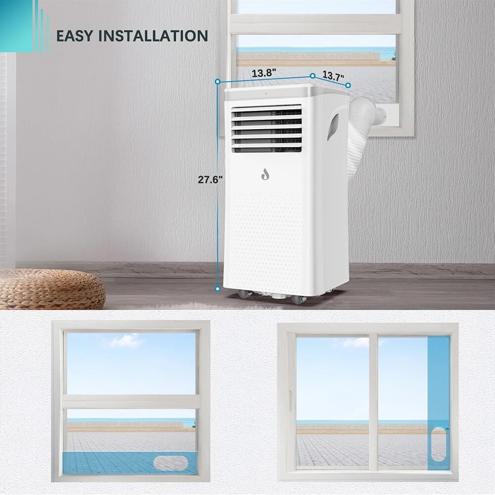 LUKO-A011D1-7K-3-en-1-Portable-Climatiseur-DeAquarelle-7000BTU-Capacit-De-Refroidissement-2-Vitesses-De