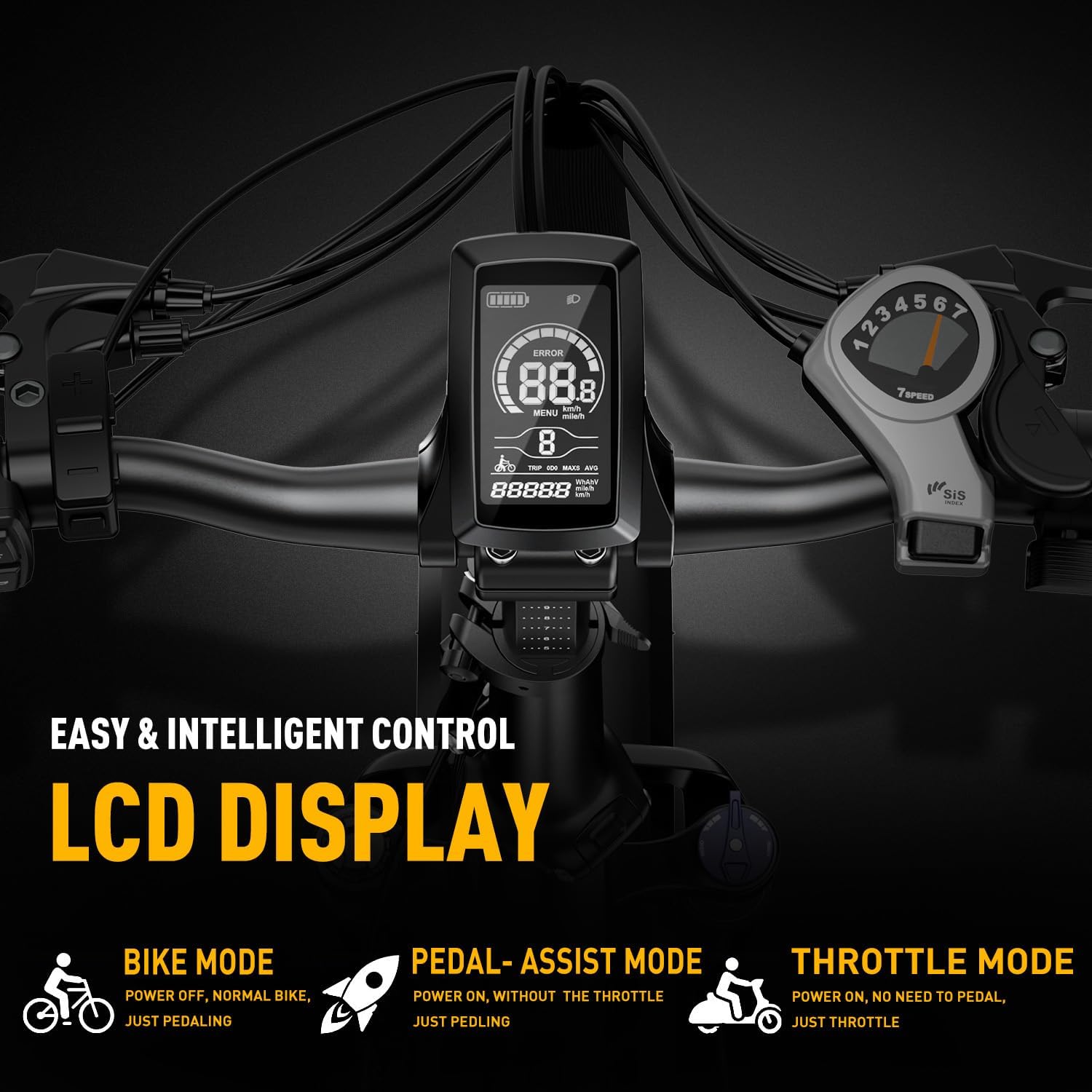 Vélo électrique pliable heybike ranger ecran lcd