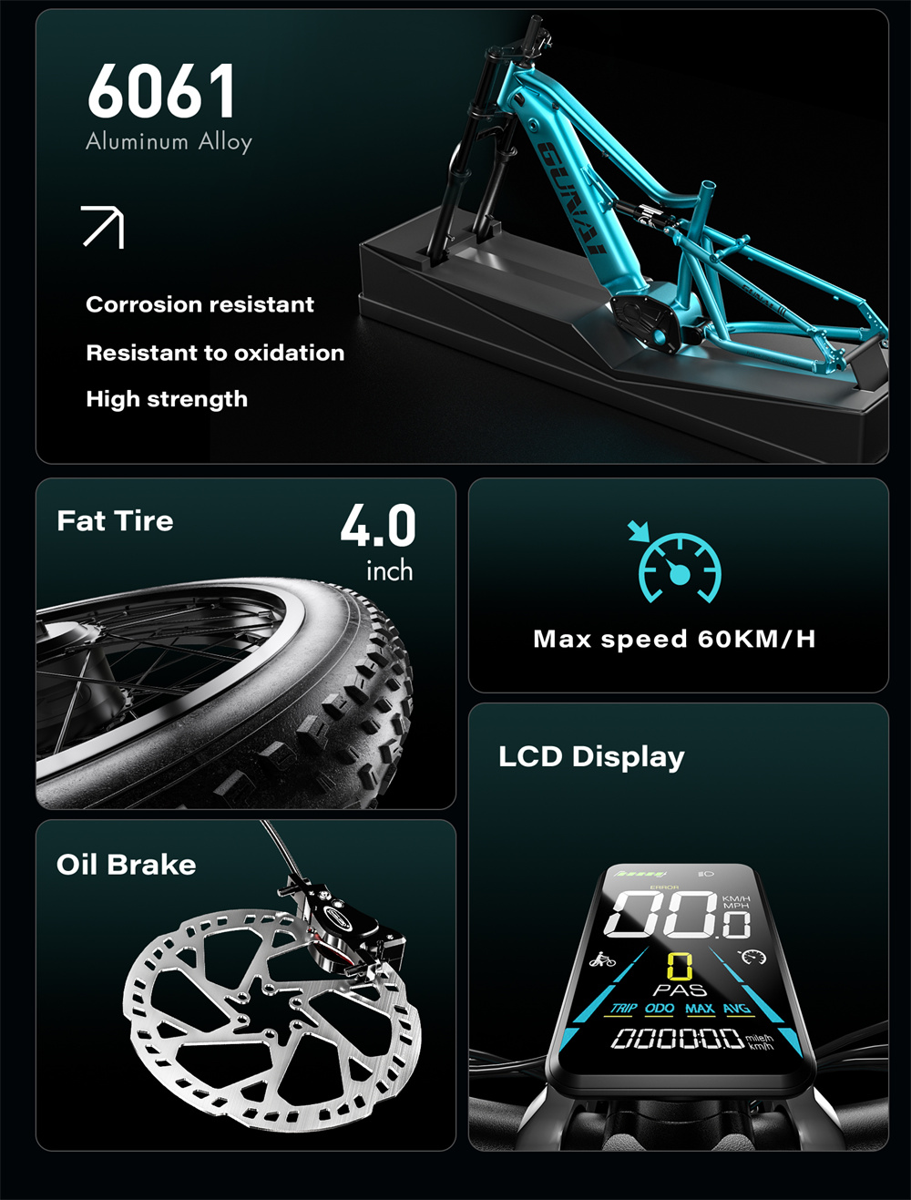 velo electrique gunai m2.1