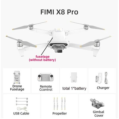 Drone FIMI X8 Pro avec caméra 4K et nacelle stabilisée