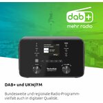 Détail de l’écran et des commandes de la radio TechniSat DIGITRADIO 550 IR