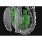 Vue des batteries intégrées du monocycle électrique INMOTION V11
