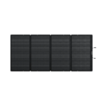 Détail du panneau solaire portable EcoFlow 400 W et de sa conception pliable