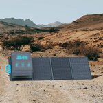 Détail du panneau solaire portable BLUETTI PV120 et de sa conception