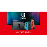 Console Nintendo Switch avec Joy-Con bleu néon et rouge néon, vue officielle Nintendo