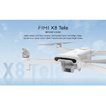 Drone FIMI X8 Tele avec double caméra, vue du fabricant