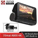 Dashcam 70mai A800 avec caméra avant 4K