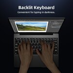 Vue détaillée du CHUWI GemiBook Pro 14 pouces gris