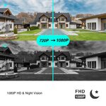 Caméra de sécurité Ariti 1080P étanche IP65