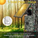 Caméra de chasse 4 MP avec connexion 4G et panneau solaire