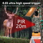Caméra de chasse solaire étanche IP66 pour observation de la faune