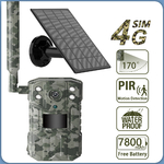 Caméra Piège à Sentiers HD 4MP avec Panneau Solaire