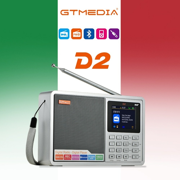Radio GTmedia D2 DAB+/FM - Pantalla TFT De 2,4 - AliExprs