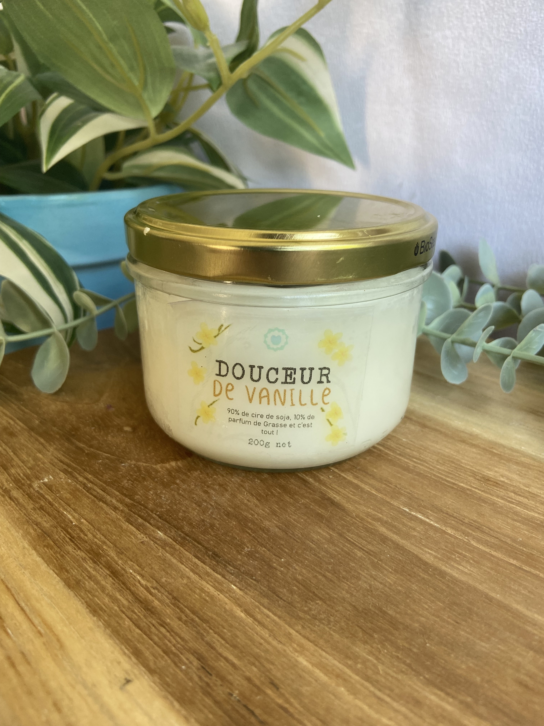 Bougie artisanale en cire de soja Parfum de Grasse fabriquée à Rennes parfum vanille