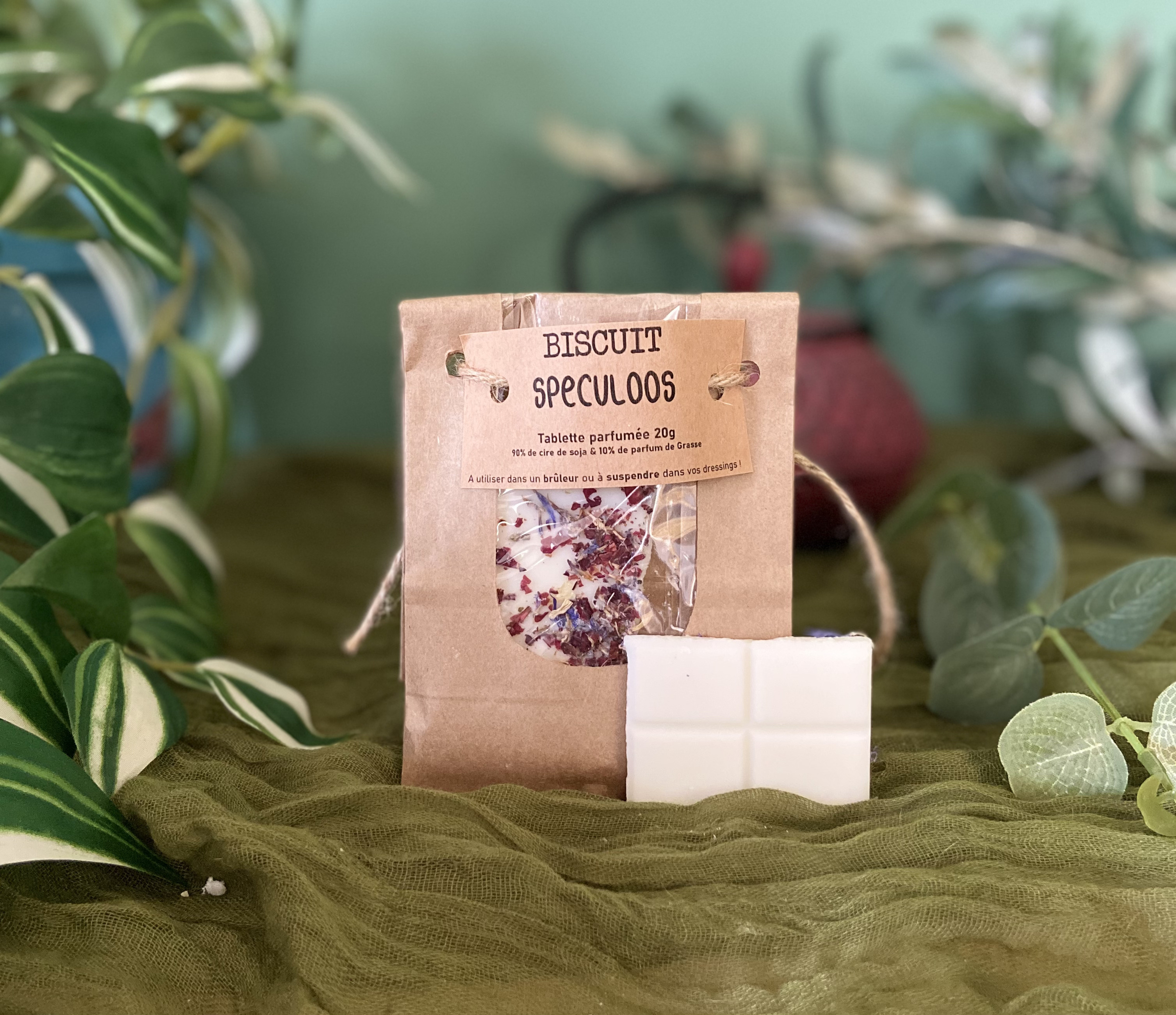 Fondant artisanal en cire de soja Parfum de Grasse fabriquée à Rennes parfum spéculoos