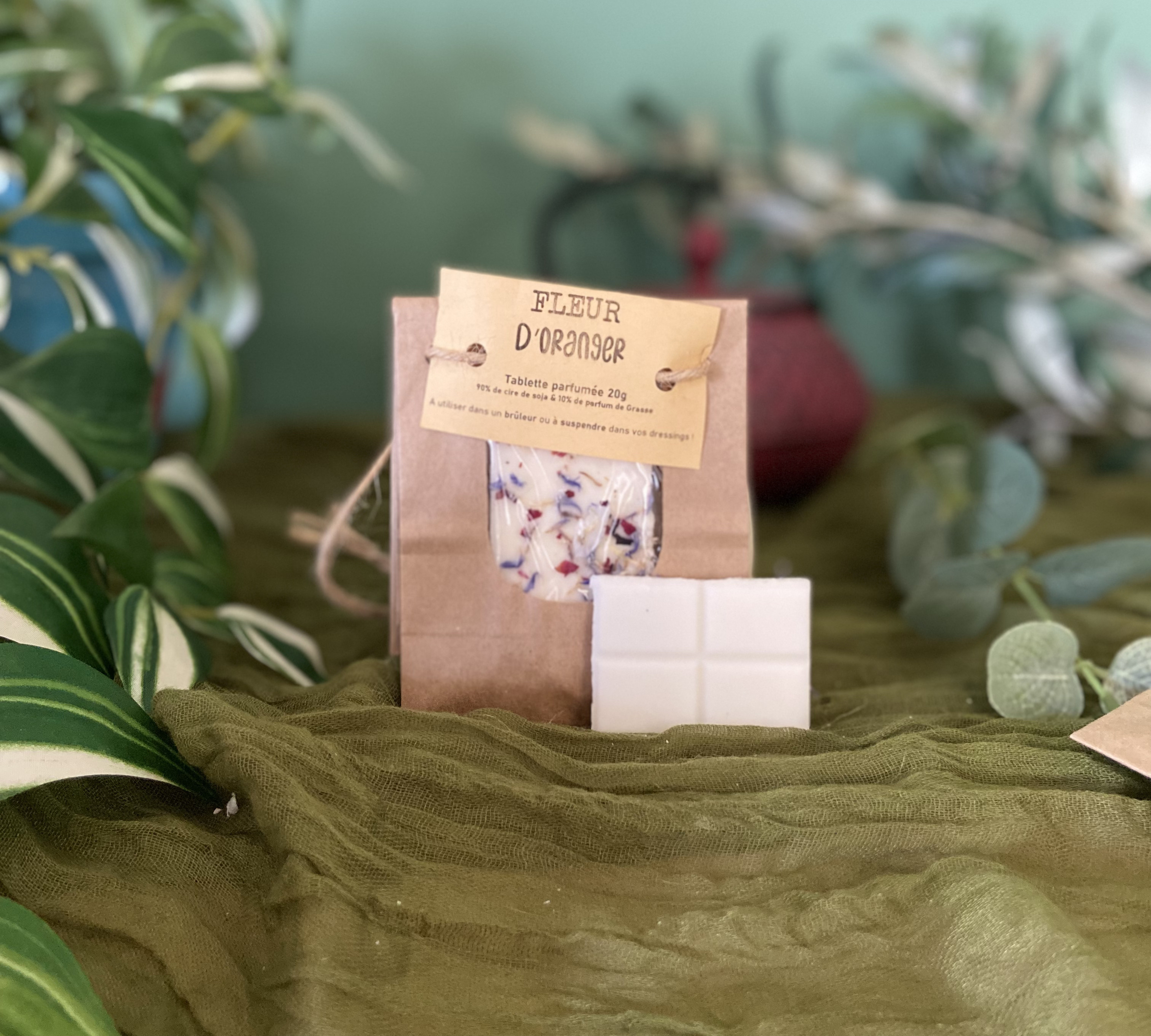 Fondant artisanal en cire de soja Parfum de Grasse fabriquée à Rennes parfum fleur doranger