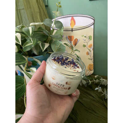 Bougie artisanale en cire de soja Parfum de Grasse fabriquée à Rennes parfum café cappucino