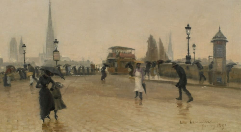 sous la pluie