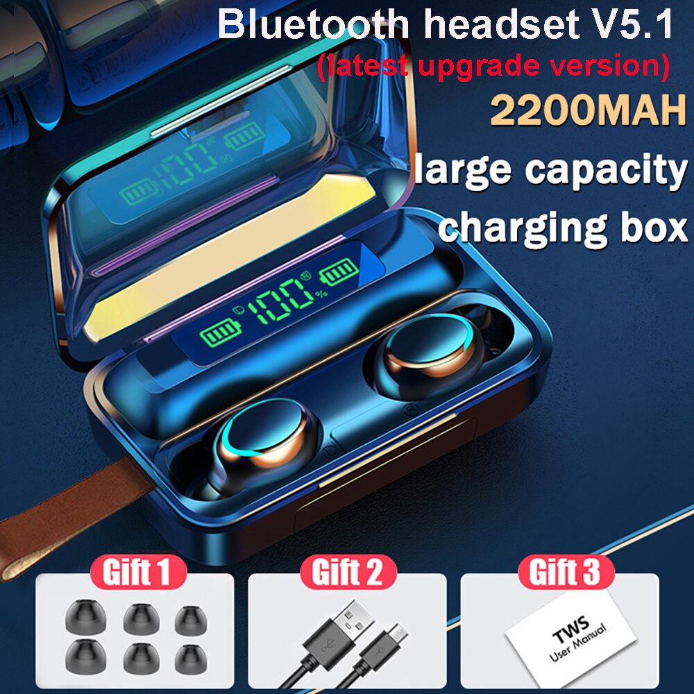 couteurs-sans-fil-Bluetooth-5-1-TWS-oreillettes-tanches-avec-Microphone-avec-bo-te-de