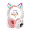 Qearfun-Chat-mignon-couteurs-Bluetooth-Sans-Fil-Avec-Micro-Rose-Filles-LED-T-l-phone-Gamer