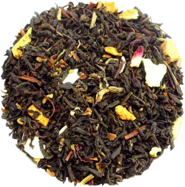 Thé Noir de Noel pour l'Hiver Agriculture Biologique avec Orange, Cannelle et Gingembre