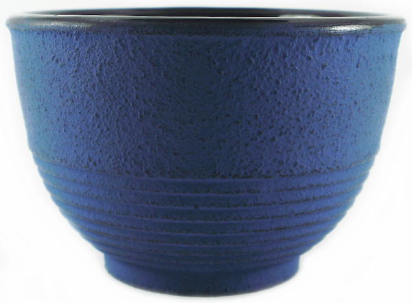 Tasse en Fonte Japonaise IWACHU Emaillée Senbiki Bleu Japonais