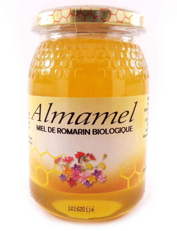 Miel de Romarin Biologique Espagne 500 Grammes Verre