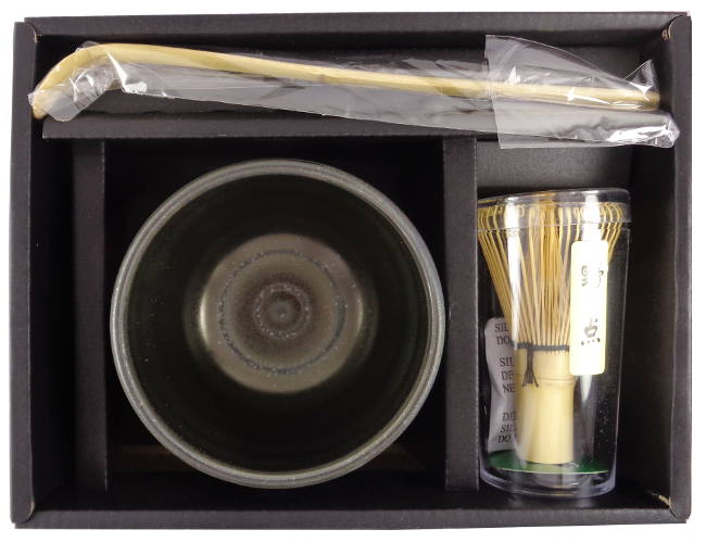 Service à Thé Matcha Japonais Complet - Bol, Fouet En Bambou, Cuillère, Porte-fouet, Théière, Plateau - Céramique, Coffret Cadeau - Pour Cérémonie Du Thé