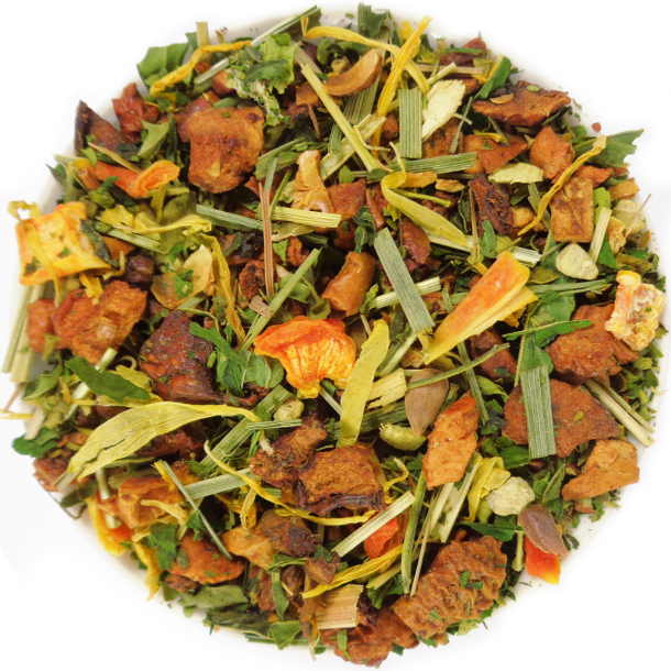 Tisane Biologique Citron Chanvre Curcuma Moringa Carotte Gingembre