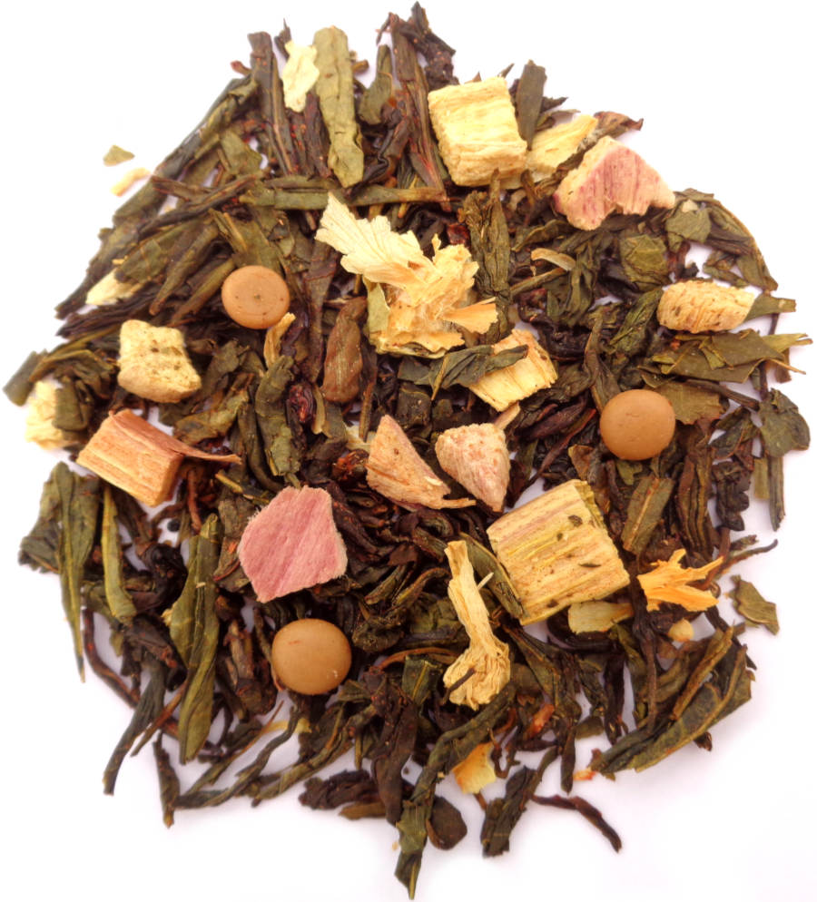The vert parfume Rhubarbe Caramel