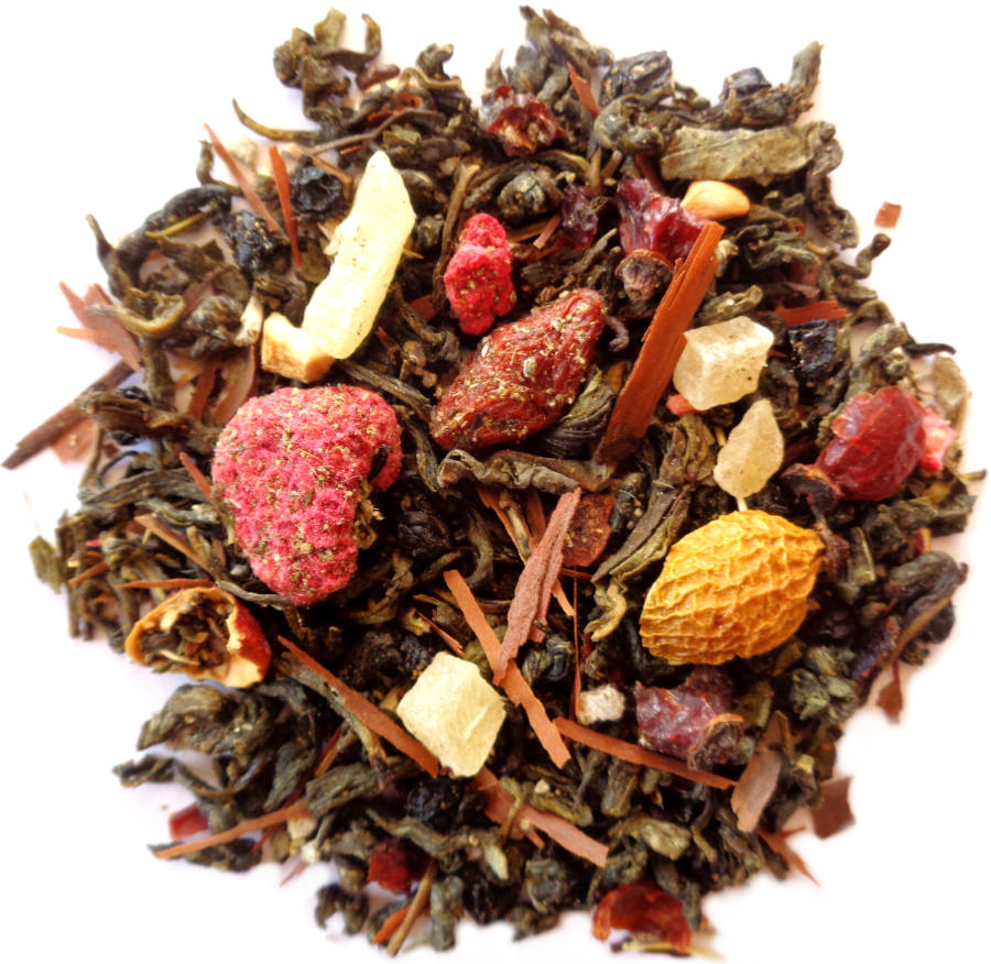 The vert parfume Baies de Goji et Ginseng