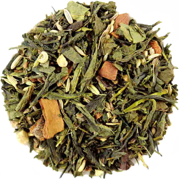 Thé Vert Epicé Masala Green Tchai Medecine Indienne Biologique Cannelle Gingembre Anis