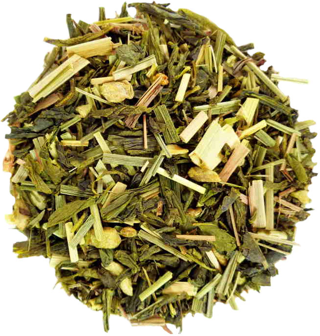 The Vert Biologique Parfumé Morceaux de Gingembre Citron Citronnelle Lemongrass