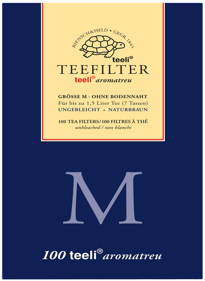 Tea Filter Teeli flip Biodegradable Compostable Medium Chanvre Non Blanchi